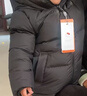 保姆鵝 兒童羽絨服寶寶短款加厚白鴨絨外套男童女童保暖防風(fēng)冬[NG2637] 黑 120 曬單實(shí)拍圖