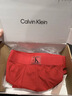 Calvin Klein內衣【新年禮物】男士本命年紅色ck低腰防夾臀四角褲平角內褲男 5FJ-麗春紅 M 曬單實(shí)拍圖