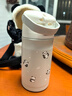 膳魔師兒童保溫杯316l不銹鋼暢吸杯小學(xué)生水杯寶寶喝水杯子TCKL吸管杯 毛絨熊貓 350ml （杯套+備用吸管） 曬單實(shí)拍圖