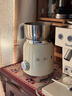 SMEG/斯麥格復古全自動(dòng)奶泡機冷熱意式家用電動(dòng)大容量打泡熱牛奶熱可可MFF11生日喬遷新年禮物送男女生 奶白色 曬單實(shí)拍圖