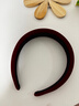 格蒙紅色發(fā)箍女新年款寬邊壓發(fā)洗臉頭箍高級感洋氣時(shí)尚頭飾圣誕節禮物 曬單實(shí)拍圖