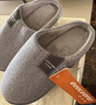 果洛菲春秋冬季男室內家居家用女秋冬天四季特大碼棉拖鞋 淺灰 50-51 曬單實(shí)拍圖
