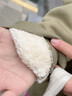 真維斯（Jeanswest）連帽衛衣套裝男生冬季羊羔絨運動(dòng)服衛衣褲加絨加厚保暖男款兩件套 灰豆綠+灰綠(貓精靈) 加絨 L (175) (羊羔絨內里 鎖溫保暖) 曬單實(shí)拍圖