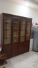 瀾軒中式實(shí)木書(shū)柜家用客廳落地玻璃門(mén)展示柜靠墻收納置物架書(shū)房?jì)ξ锕?1.6米四門(mén)書(shū)柜 曬單實(shí)拍圖