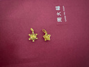 周六福（ZLF）新年禮物  黃金吊墜女款5G足金雪花清新甜美簡(jiǎn)約掛墜 計價(jià) 1.36g 曬單實(shí)拍圖