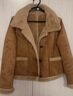 IEF/愛(ài)依服【小個(gè)子】2024新款冬季時(shí)尚高級感磨砂皮外套 奶茶 S 曬單實(shí)拍圖
