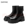 DAPHNE高跟短靴女爆款2025新款秋冬季百搭厚底英倫風(fēng)切爾西馬丁靴 曬單實(shí)拍圖
