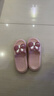 秋致夏厚底踩屎感拖鞋女夏季高顏值可愛(ài)蝴蝶結少女心居家浴室涼拖鞋防滑 粉色 35-36 曬單實(shí)拍圖