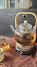 LDVEP德國品牌玻璃煮茶壺耐高溫提梁壺茶具圍爐燒水壺養生壺電陶爐 1200ML竹把提梁壺（蒸煮一體） 曬單實(shí)拍圖
