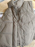 鴨鴨（YAYA）羽絨馬甲女短款2025秋冬新款輕薄立領(lǐng)休閑時(shí)尚百搭保暖坎肩背心K 卡其色 M (160) 曬單實(shí)拍圖