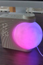 幾光白噪音藍牙音箱月球燈床頭伴睡夜燈無(wú)線(xiàn)鬧鐘音響播放器男女生日新年情人節禮物含適配器 曬單實(shí)拍圖