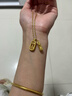 老廟黃金吊墜招財貔貅金剛杵足金掛墜項鏈韋雪同款送女友老婆生日禮物 貔貅金剛杵吊墜約1.3g 曬單實(shí)拍圖