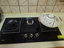 岡田（日本）燃氣灶大尺寸三眼燃氣灶900mm天然氣液化氣猛火家用煤氣灶嵌入式臺式兩用爐具三眼灶灶臺 850mm【R64】鋼化玻璃帶定時(shí) 黑色 【管道-天然氣】 曬單實(shí)拍圖