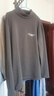 【純棉高品質(zhì)】打底衫男士秋衣內搭高領(lǐng)長(cháng)袖t恤男上衣秋冬款保暖T 加絨C8033碳灰 4XL 建議170-190斤 曬單實(shí)拍圖