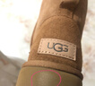 UGG秋季女士休閑舒適平底圓頭純色保暖經(jīng)典迷你短靴雪地靴1016222 CHE | 栗色 38 曬單實(shí)拍圖