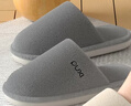 樸西女士珊瑚絨棉拖鞋秋冬季室內家居家用包頭防滑厚底靜音舒適拖鞋男 灰色 【加絨保暖】 42-43 適合（41-42） 曬單實(shí)拍圖