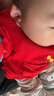 新款批發(fā)2024秋冬兒童罩衣寶寶幼兒園反穿衣防水防臟污長(cháng) CT（大紅皇冠小鹿恐龍 15碼1歲到2歲建議90cm身高 曬單實(shí)拍圖