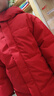 G.duck小黃鴨女童冬季時(shí)髦羽絨棉服寶寶韓范時(shí)尚洋氣中長(cháng)款亮面免洗外套 紅色 120 曬單實(shí)拍圖
