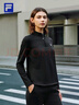 FILA 斐樂(lè )官方女子針織長(cháng)袖衫2025冬季健身運動(dòng)加絨半拉鏈長(cháng)T 曬單實(shí)拍圖
