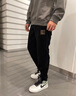 袋鼠（DAISHU）休閑褲男士寬松直筒褲子2026新款春秋季百搭運動(dòng)闊腿冬季保暖長(cháng)褲 261灰色【常規款】平腳 XL 建議120-150斤 曬單實(shí)拍圖