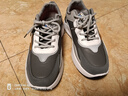 啄木鳥(niǎo)男鞋春秋季皮面運動(dòng)鞋男款2026新款防滑軟底跑步鞋子男士休閑鞋潮 D29-1灰色 【皮面防水】 42 曬單實(shí)拍圖