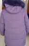 鴨鴨（YAYA） 奶奶冬裝羽絨服中長(cháng)款洋氣毛領(lǐng)60歲70加厚中老年媽媽裝太太外套 紫色 4XL (建議135-150斤) 曬單實(shí)拍圖
