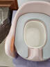 寶寶階梯坐便器兒童坐便器三合一階梯式馬桶凳子小孩可折疊坐便器 【三合一】洛汐粉PU軟墊款 曬單實(shí)拍圖