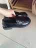 達芙妮單鞋女牛皮小皮鞋新款百搭平底樂(lè )福鞋一腳蹬女鞋422104579 黑色37 曬單實(shí)拍圖