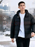 安德瑪（Under Armour）冬季新款運動(dòng)羽絨服厚款防風(fēng)保暖休閑連帽羽絨服外套 黑色 2XL 曬單實(shí)拍圖