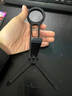 京川旭創(chuàng  )意磁吸手機支架戶(hù)外便攜式登山扣桌面直播拍攝三腳架可折疊多功能工具出行旅游神器自拍桿手機架 塑料款【碳素黑】 曬單實(shí)拍圖