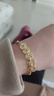 五帝爆閃碎冰冰金色手鏈錢(qián)多多久不掉色好運佩戴顯格調顯氣場(chǎng)百搭 金色五帝錢(qián)手鏈 曬單實(shí)拍圖