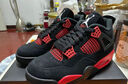 莆田純原AJ4籃球鞋雷公電母奧利大學(xué)午夜白水泥男女喬四耐 運動(dòng)鞋 紅黑 36 標準尺碼 莆田純原 曬單實(shí)拍圖