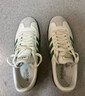 adidas「面包鞋」COURTIC經(jīng)典運動(dòng)板鞋男女阿迪達斯官方三葉草 淺綠/奶油白   37 曬單實(shí)拍圖