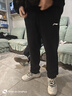 李寧（LI-NING）加絨運動(dòng)褲男加厚冬季寬松長(cháng)褲跑步健身直筒平口運動(dòng)休閑衛褲子男 曬單實(shí)拍圖
