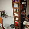 振林（ZHURLINS）實(shí)木書(shū)架落地客廳收納架臥室置物架家用學(xué)生書(shū)房簡(jiǎn)易靠墻角小書(shū)柜 80cm五層胡桃色【進(jìn)口橡膠木】 曬單實(shí)拍圖