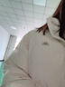卡帕（Kappa）夏之光同款運動(dòng)羽絨服男冬季簡(jiǎn)約基礎款女立領(lǐng)保暖K0FZ2YY09D白S 曬單實(shí)拍圖
