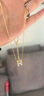 伊燦字母H項鏈女2025新款爆款高級小眾設計感鎖骨鏈女氣質(zhì)精致頸鏈 字母H項鏈一條裝 曬單實(shí)拍圖