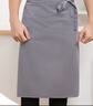 龍偉聯(lián)合純色圍裙廚房后廚半身圍腰防污耐磨酒店中西餐廳半截圍裙定制logo 曬單實(shí)拍圖