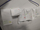 全棉時(shí)代 嬰兒口水巾寶寶新生兒擦臉巾紗布小手帕 32*32cm 3條/袋 曬單實(shí)拍圖