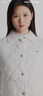 Tommy Hilfiger【防潑水】25春夏新款女收腰菱格翻領(lǐng)輕薄白色棉服夾克外套 白色YBL S （推薦：100-115斤） 曬單實(shí)拍圖