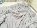 京東京造晚安地球控溫深睡被 保暖春秋四季被芯可機洗免被套 薄暮灰2x2.3m 曬單實(shí)拍圖