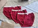 莫代爾紅色內褲女款純棉7a級抗菌全棉襠2026馬年本命年結婚少女三角短褲 愛(ài)心+蝴蝶結+小花+英文UP 共 4條 L [建議體重85-105斤] 曬單實(shí)拍圖