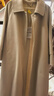 ZXEGI高檔手縫女士外套2025年新款雙面羊絨大衣女長(cháng)款氣質(zhì)過(guò)膝毛呢大衣 灰米色 M 曬單實(shí)拍圖