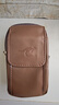 袋鼠品牌新年新款牛皮手機腰包穿皮帶專(zhuān)用男士工地干活手機皮套可放煙 662雙拉鏈棕色 曬單實(shí)拍圖