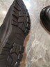 蜻蜓牌蜻蜓冬季男士棉鞋真皮羊毛加絨厚底中老年休閑高幫保暖老人爸爸鞋 黑色拉鏈款 42 曬單實(shí)拍圖