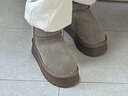 他她戶(hù)外雪地靴女靴冬季CDE04DD4 灰駝（仿毛里） 35 曬單實(shí)拍圖