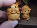 懷音崖柏柏木木雕十二生肖雕刻鼠?；⒖蓯?ài)龍蛇掛件馬羊手把猴雞擺件 猴2.8cm高 曬單實(shí)拍圖