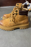 天美意男靴馬丁靴子工裝戶(hù)外短靴百搭男工裝靴時(shí)尚男鞋GZX25DD4 黃色（絨里） 41 曬單實(shí)拍圖