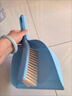 垃圾鏟家用桌面清潔頭發(fā)小掃把簸箕套裝迷你塑料宿舍掃炕掃床笤帚 北歐藍 一套 曬單實(shí)拍圖