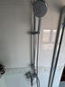 TOTO衛浴淋浴花灑TBW01S04CVD頂噴龍頭手持花灑套裝圓頂花灑(05-L) 三出水花灑套裝（可調節伸縮桿）【01S05+03302套餐】 曬單實(shí)拍圖
